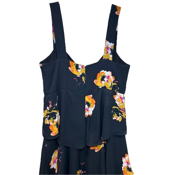 A.L.C. - Women’s ‘Natalia’ Silk Maxi Dress, Floral Mixed Print - Black, Size 4 - Picture 7 of 17